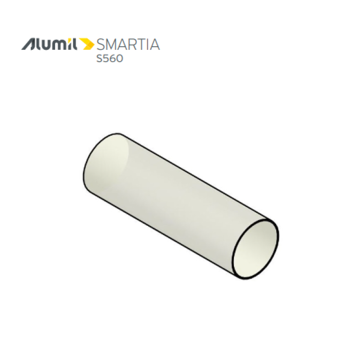 Επέκταση βαλβίδας απορροής R12x50 λευκή Alumil
