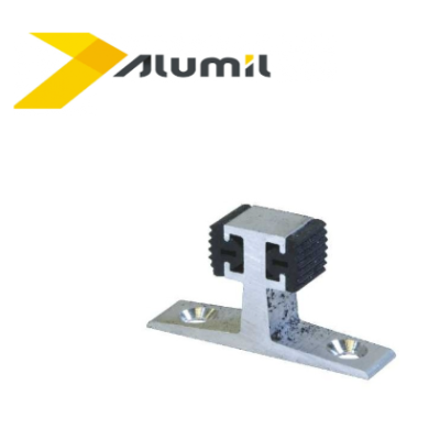 Στόπερ συρόμενου 10mm για διάκενο φύλλων 7,5mm Alumil 6600010000