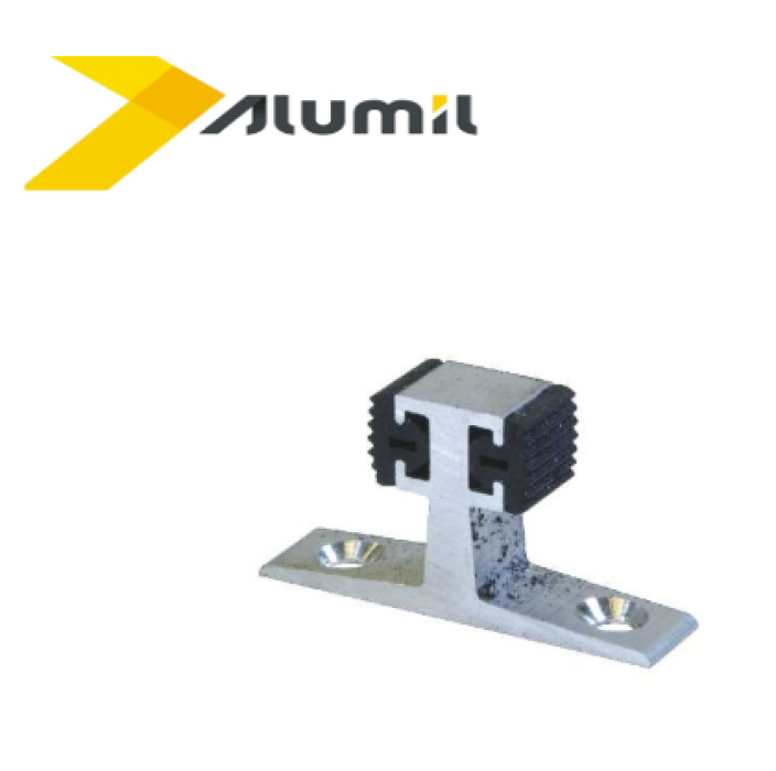 Στόπερ συρόμενου 10mm για διάκενο φύλλων 7,5mm Alumil 6600010000