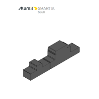 Σετ φραγμού θαλάμου κάσας S30562 Alumil 3153056200