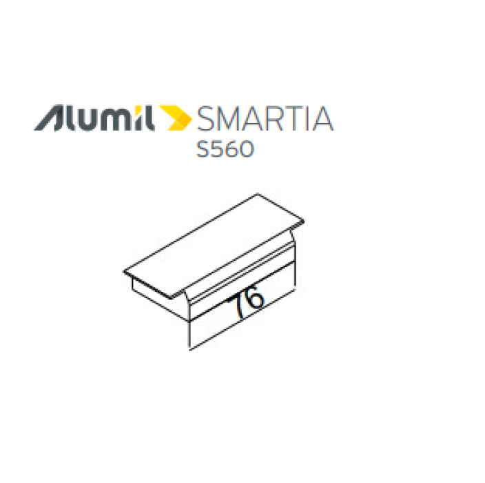 Κάτω κεντρικό στεγανωτικό S560 Alumil 2400145200