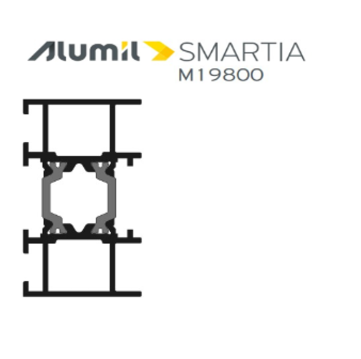 Φυσούνα Μ19833 της σειράς M19800 Alumil 6m σε χρώμα λευκό 9016