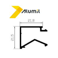 Πηχάκι M945 σειράς Μ940 Alumil 6m σε χρώμα λευκό 9016