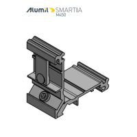 Γωνιά σύνδεσης πρέσσας 13x38mm για οδηγό Μ4532 της σειράς Μ450 Alumil 1251338000