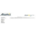Μπινί φιλητού M4566 της σειράς M450 Alumil 6m σε χρώμα λευκό 9016