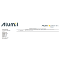 Μπινί φιλητού παντζουριού M4560 της σειράς M450 Alumil 6m σε χρώμα λευκό 9016