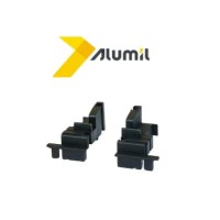 Ζεύγος ταπών προσθέτου M9681 μαύρο 3100968103 Alumil
