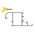 Φύλλο M9881 της σειράς M10800 Smartia Alumil 6m σε χρώμα λευκό 9016 (κουραγκλέ οροφής)