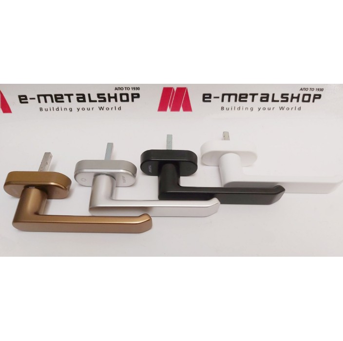 Λαβή μικρή, με καρέ 7x38 mm ,logo Alumil μπρονζέ 3809073807