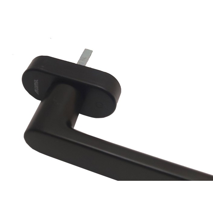Λαβή μικρή 137mm, με καρέ 7x7mm, (25mm) logo Alumil μαύρο ματ 3809072561