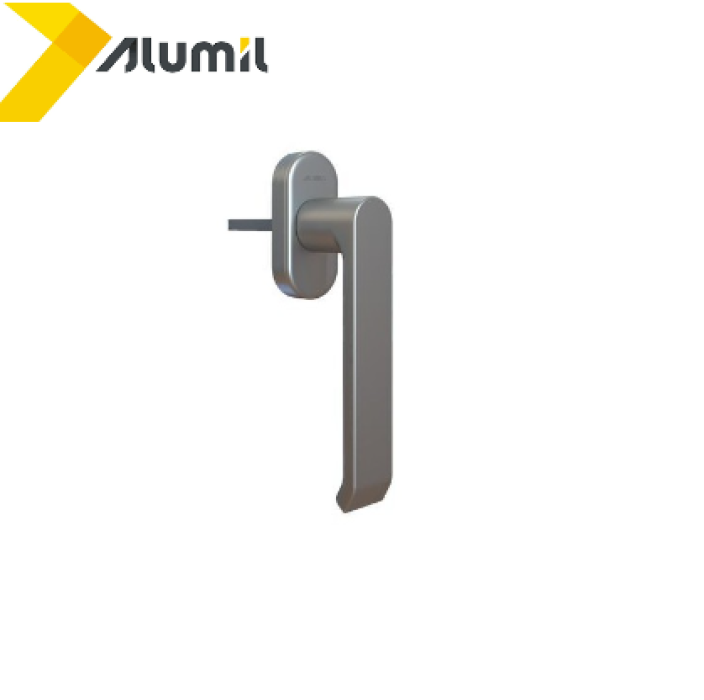 Ζεύγος λαβής standard Alumil με καρέ 60mm σε χρώμα Τιτάνιο F9 3809273867
