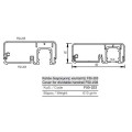 Καπάκι διαιρούμενης κουπαστής F50-223 Aluminco
