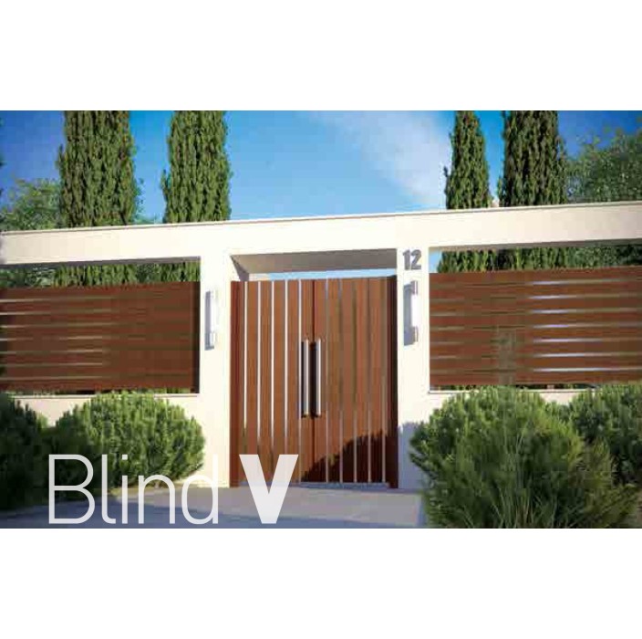Δίφυλλη ανοιγόμενη αυλόπορτα Aluminco GV02.03 200x100 (Ral)