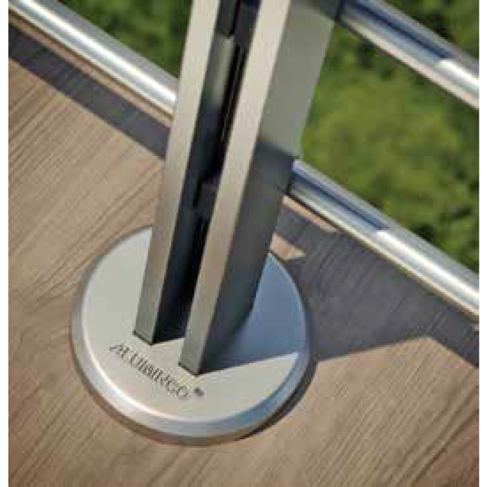 Κάγκελα αλουμινίου τύπου INOX F50 Accord Blade Aluminco (τιμή τρέχοντος μέτρου)