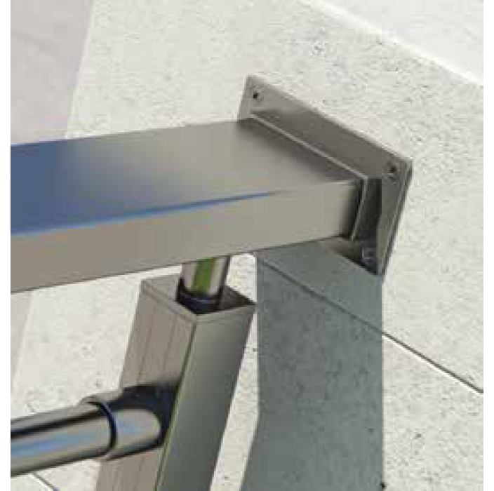 Κάγκελα αλουμινίου τύπου INOX F50 Accord Tubular Aluminco (τιμή τρέχοντος μέτρου)