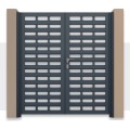 Δίφυλλη ανοιγόμενη αυλόπορτα Aluminco GD02.01 200x100 (Ral)