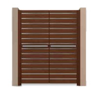 Δίφυλλη ανοιγόμενη αυλόπορτα Aluminco GH02.04 200x100 (Ral)