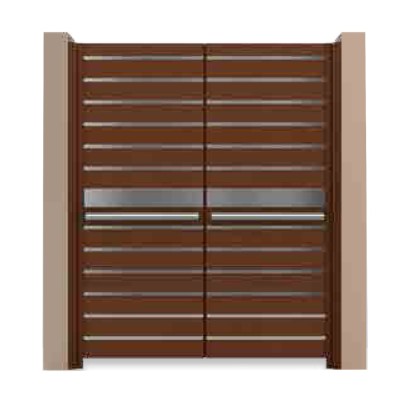 Δίφυλλη ανοιγόμενη αυλόπορτα Aluminco GH02.05 200x100 (Ral)