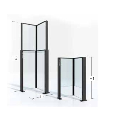 Εσωτερική γωνία Open air plus Aluminco 1.80mx0.50m