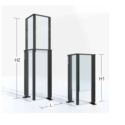 Εξωτερική γωνία Open air plus Aluminco 1.80mx0.50m