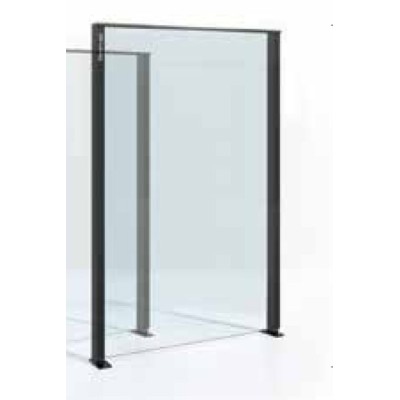 Σύστημα Γυάλινου ανεμοφράχτη Open air plus glass wall Aluminco 1.00mx2.00m (4+4 2PVB)