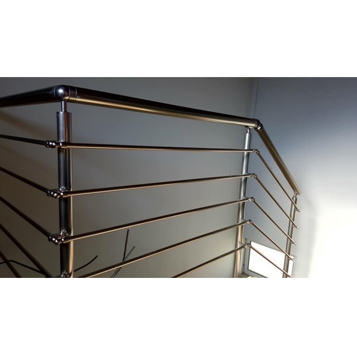 Κάγκελα αλουμινίου τύπου INOX F50 VERTICAL-Q Aluminco (τιμή τρέχοντος μέτρου)