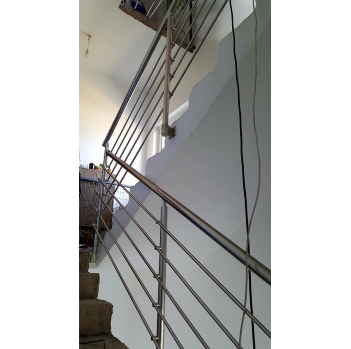 Κάγκελα αλουμινίου τύπου INOX F50 VERTICAL-Q Aluminco (τιμή τρέχοντος μέτρου)