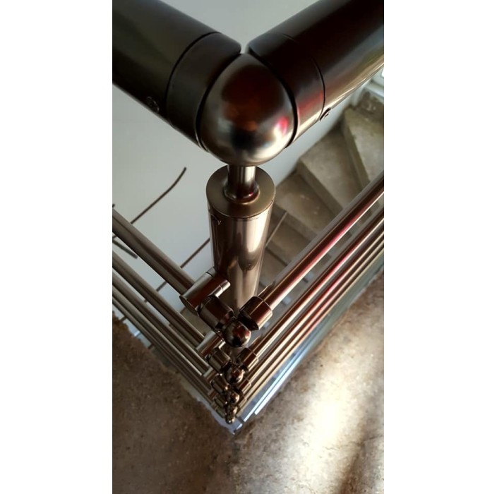 Κάγκελα αλουμινίου τύπου INOX F50 VERTICAL-Q Aluminco (τιμή τρέχοντος μέτρου)
