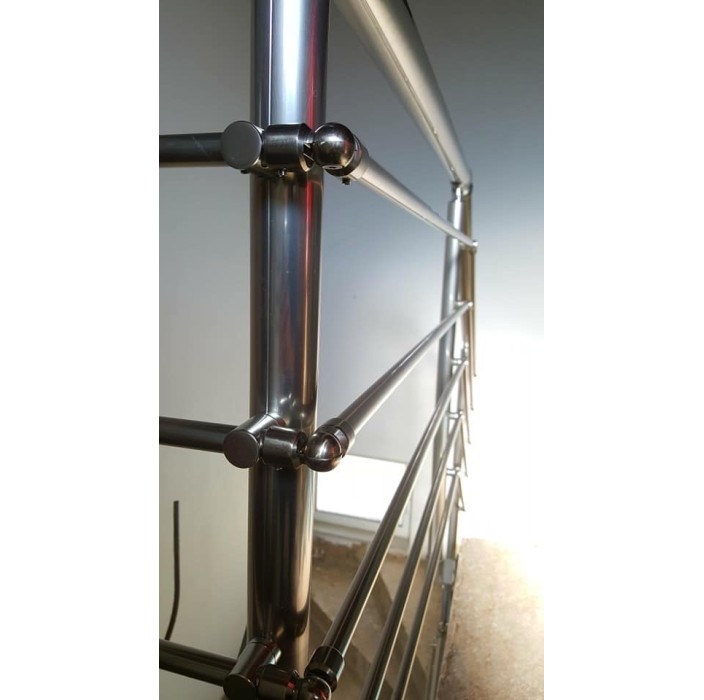 Κάγκελα αλουμινίου τύπου INOX F50 VERTICAL-Q Aluminco (τιμή τρέχοντος μέτρου)