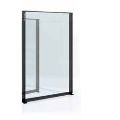 Σύστημα Γυάλινου ανεμοφράχτη Open air ultra glass wall Aluminco 1.00mx2.00m (4+4 2PVB)