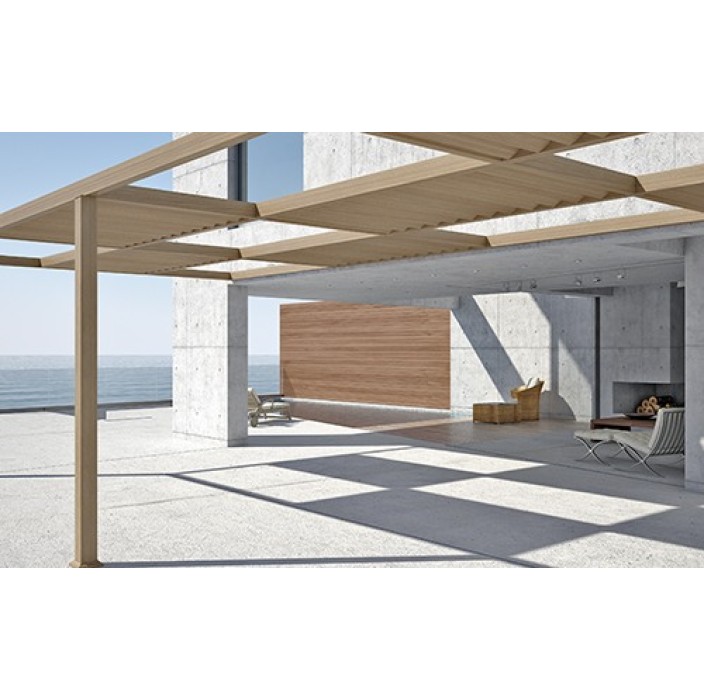 Πέργκολα Modern Aluminco σε χρώμα λευκό,διαστάσεων 500x300, ύψους 3 μέτρων