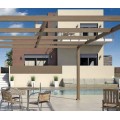 Πέργκολα Modern Aluminco σε χρώμα λευκό,διαστάσεων 500x300, ύψους 3 μέτρων