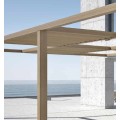 Πέργκολα Modern Aluminco σε χρώμα λευκό,διαστάσεων 500x300, ύψους 3 μέτρων
