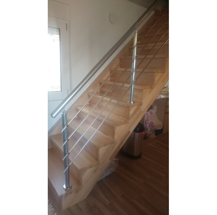 Κάγκελα αλουμινίου τύπου INOX F50 Accord Quattro Aluminco (τιμή τρέχοντος μέτρου)