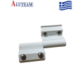 Μεντεσές inox με λαμάκι CE M-100 Aluteam σε χρώμα λευκό (χωρίς πουκάμισο)