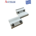 Μεντεσές inox με λαμάκι CE M-100 Aluteam σε χρώμα λευκό (χωρίς πουκάμισο)