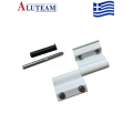 Μεντεσές inox με λαμάκι CE M-100 Aluteam σε χρώμα λευκό (χωρίς πουκάμισο)