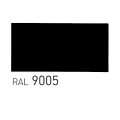 Βαφή προφίλ αλουμινίου χρώμα 9005 Ral Μαύρο Γυαλιστερό (Gloss)