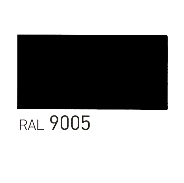 Βαφή προφίλ αλουμινίου χρώμα 9005 Ral Μαύρο Γυαλιστερό (Gloss)