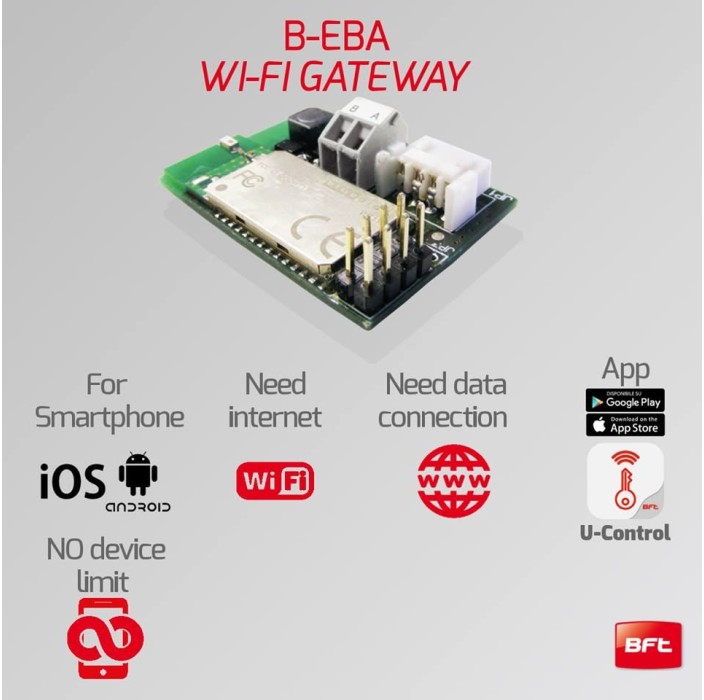 Κάρτα επέκτασης για σύνδεση στο οικιακό σας Wifi B-EBA WIFI GATEWAY BFT