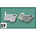 Αντικρίσματα DOUBLEX-OVAL09 για κλειδαριά Cal σε χρώμα λευκό