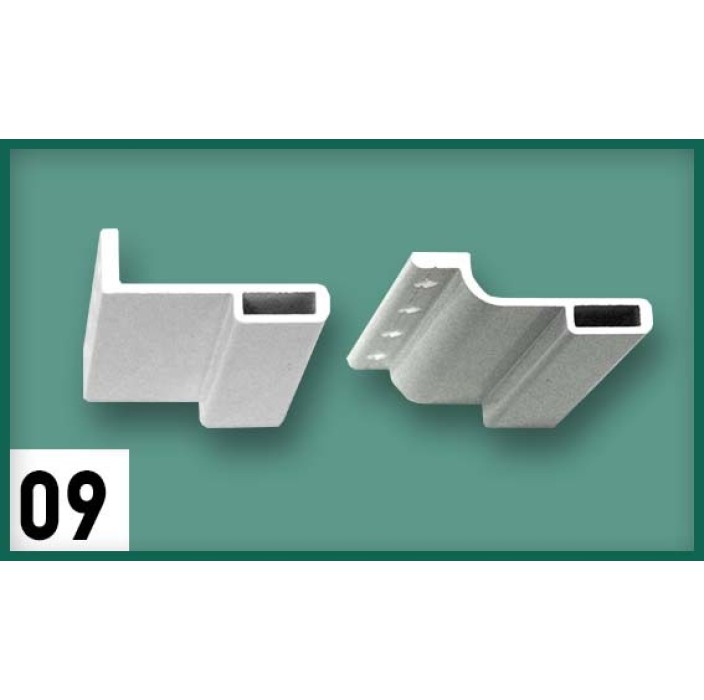 Αντικρίσματα DOUBLEX-OVAL09 για κλειδαριά Cal σε χρώμα λευκό