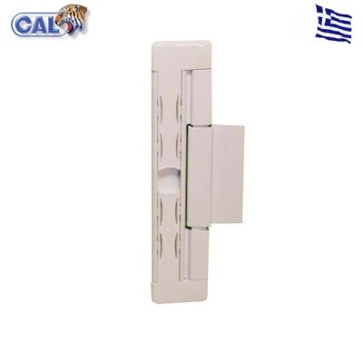 Κλειδαριά CAL Doublex Oval για συρόμενες λεπτή ( πάχος 6,5mm) για πόρτες και παράθυρα λευκή