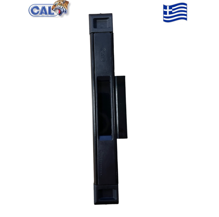 Χούφτα CAL Doublex Classic για φιλητά συρόμενα κουφώματα για πόρτες και παράθυρα (μαύρη)