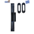 Χούφτα CAL Doublex Classic για φιλητά συρόμενα κουφώματα για πόρτες και παράθυρα (μαύρη)