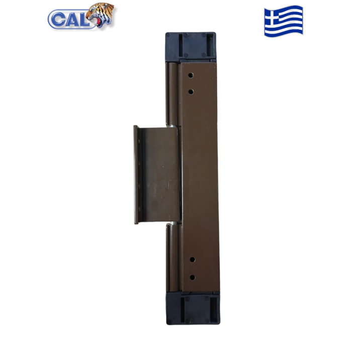 Κλειδαριά ασφάλεια CAL Doublex Classic με πείρο για συρόμενα κουφώματα για πόρτες και παράθυρα καφέ