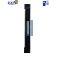 Χούφτα CAL Doublex Classic για φιλητά συρόμενα κουφώματα για πόρτες και παράθυρα (ασημί)