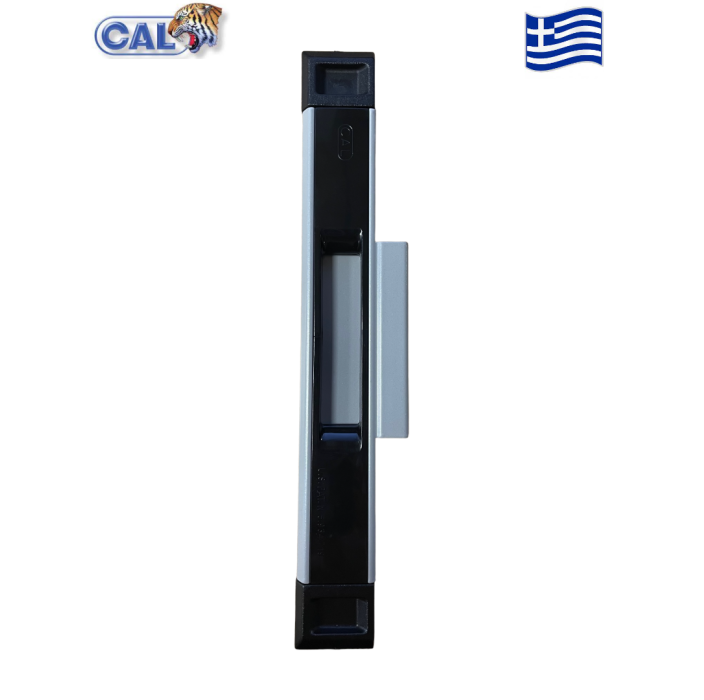 Χούφτα CAL Doublex Classic για φιλητά συρόμενα κουφώματα για πόρτες και παράθυρα (ασημί)