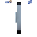 Χούφτα CAL Doublex Classic για φιλητά συρόμενα κουφώματα για πόρτες και παράθυρα (ασημί)