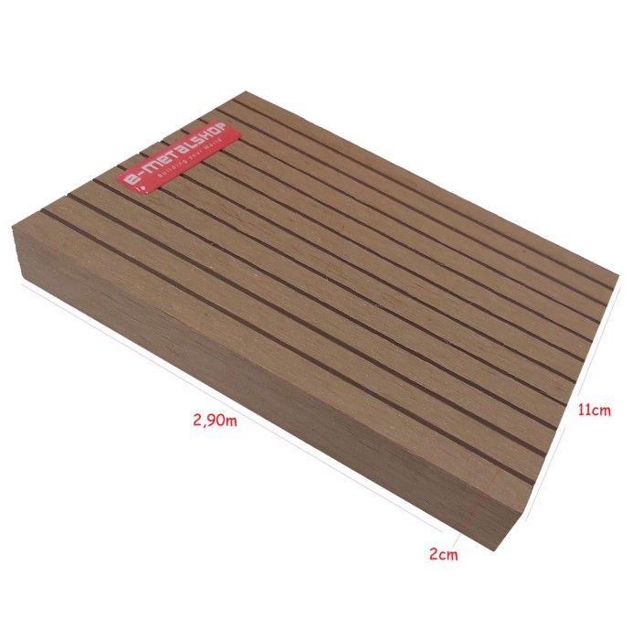 Τάβλα Συνθετικής περίφραξης WPC 2084-11 Teak 20x110x2900mm  (τιμή βέργας)